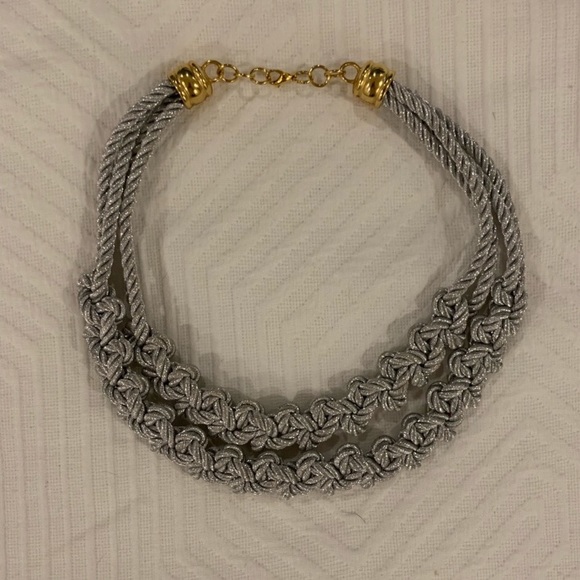 Handmade Silver Cord Necklace - Picture 3 of 5